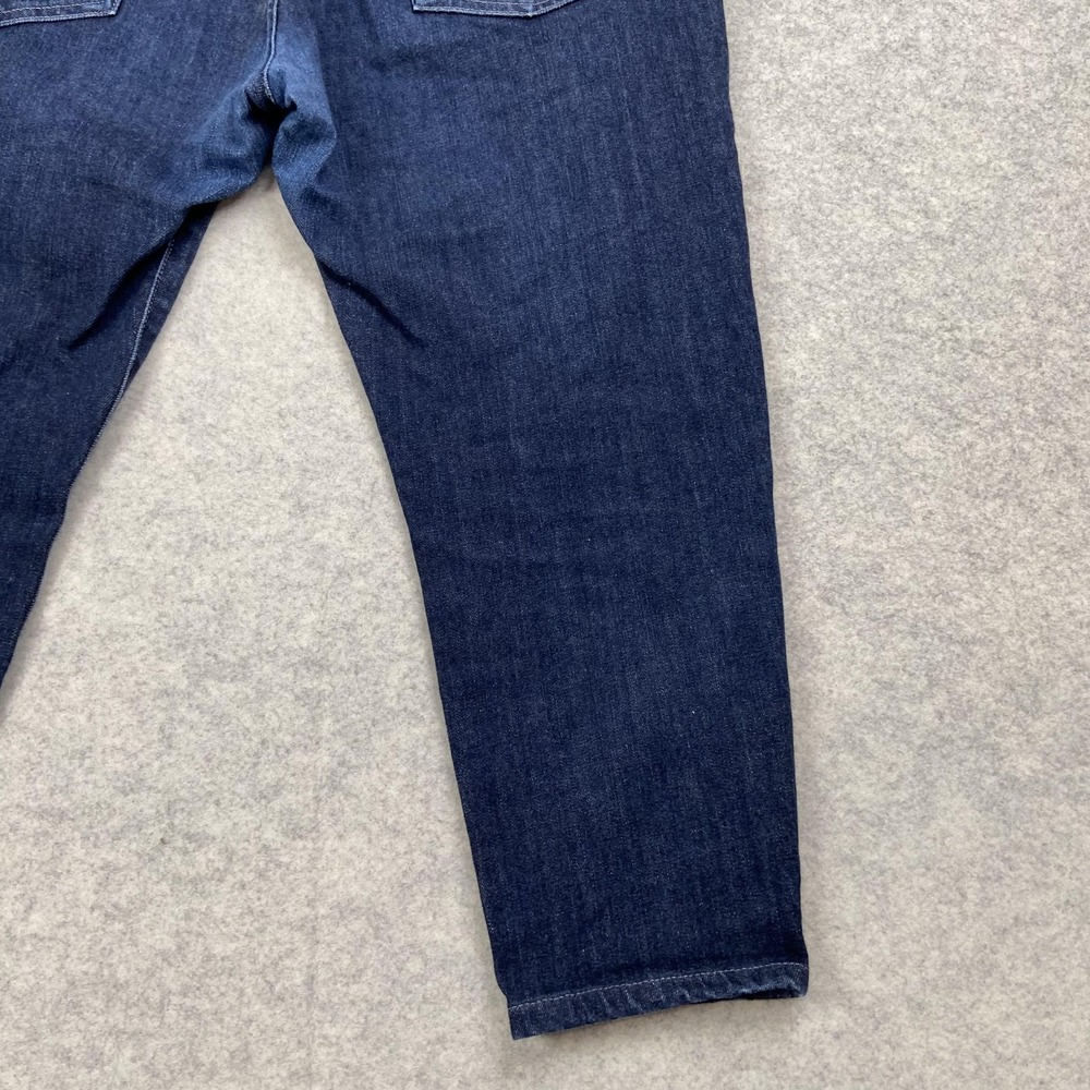 AG Adriano Goldschmied Everett Slim Straight Jeans Mens 34x22 Hemmed Dark Blue - Picture 13 of 16